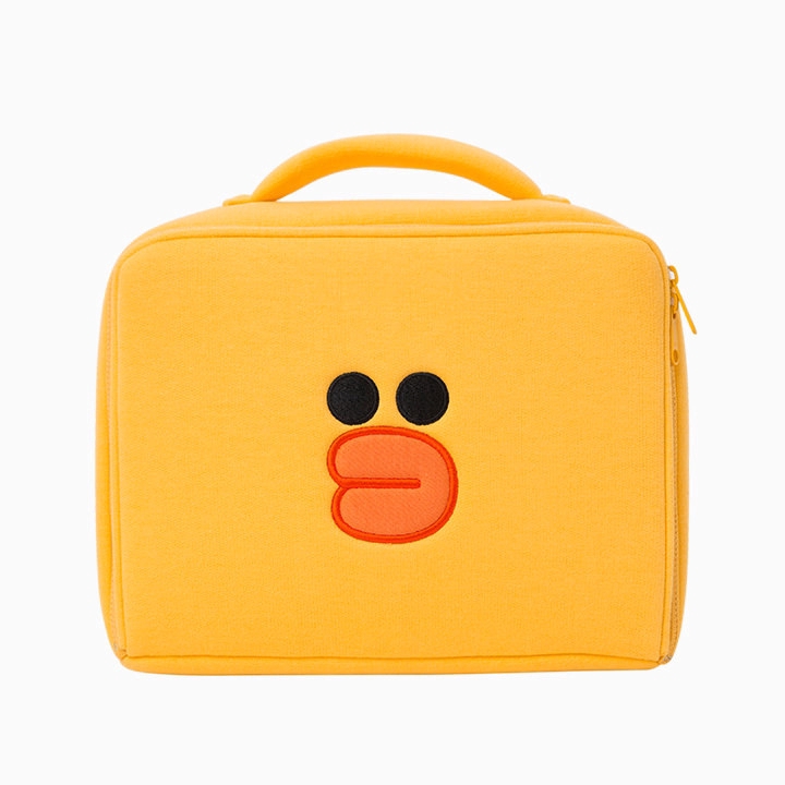 LINE FRIENDS Túi Đựng Mỹ Phẩm Hình Gấu Nâu Hoạt Hình Dễ Thương