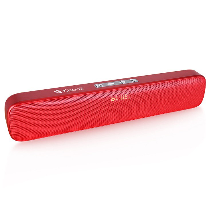 Loa bluetooth dạng thanh Kisonli S4 âm thanh cực hay - tích hợp màn hình LCD (Màu ngẫu nhiên)