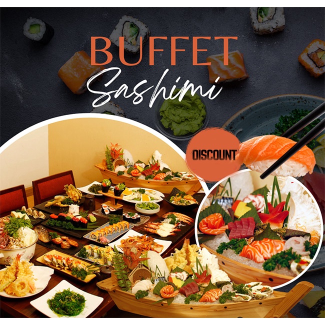 HCM [E-Voucher] Osaka 88 - Buffet Sashimi, Sushi, Lẩu - 2 Chi Nhánh