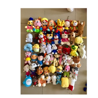 Set 50 gấu bông size 15cm móc khoá