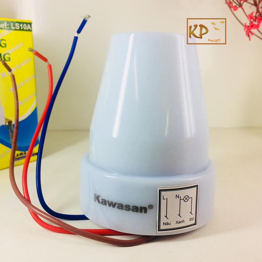 Công tắc cảm ứng ánh sáng (đèn/thiết bị tự bật khi trời tối và tắt khi trời sáng Kawasan KW-LS10A
