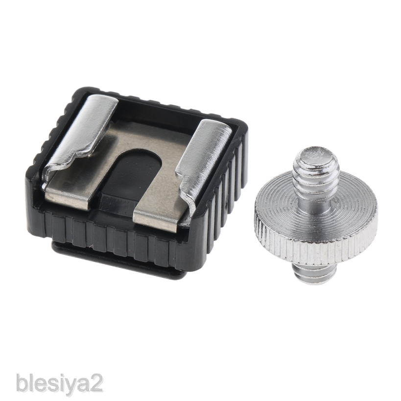 Flash Hot Shoe Adapter Speedlight Mount Converter Holder Bracket 1/4  Screw