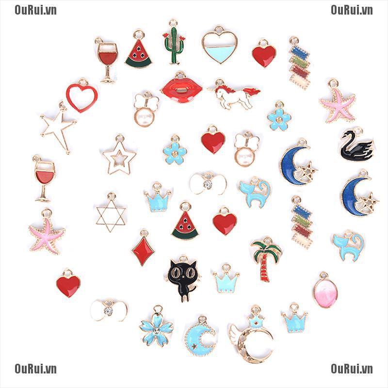 Set 60 Mặt Dây Chuyền Tráng Men Độc Đáo