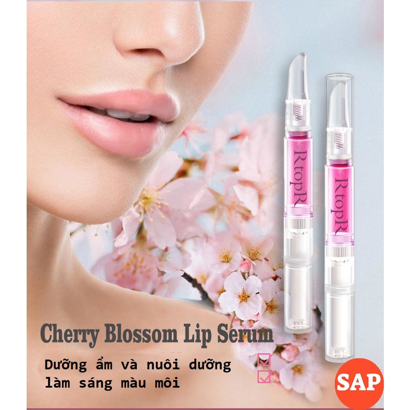 RtopR Tinh Chất Giúp Hồng Môi Hoa Anh Đào - Cherry Blossom Lip Serum Giúp Giảm Khô Nứt Nẻ Bong Tróc 3ml