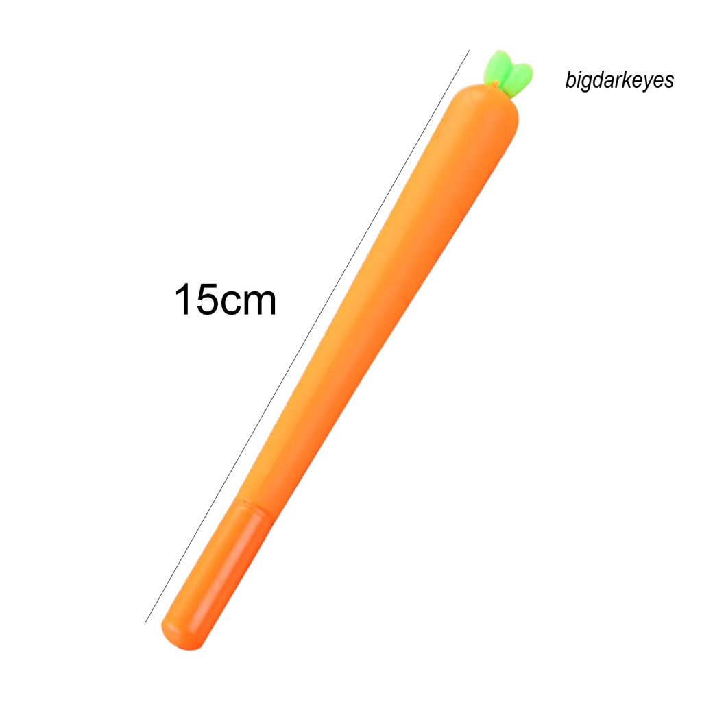 Bút Mực Gel Đen Ngòi 0.5mm Hình Củ Cà Rốt Sáng Tạo