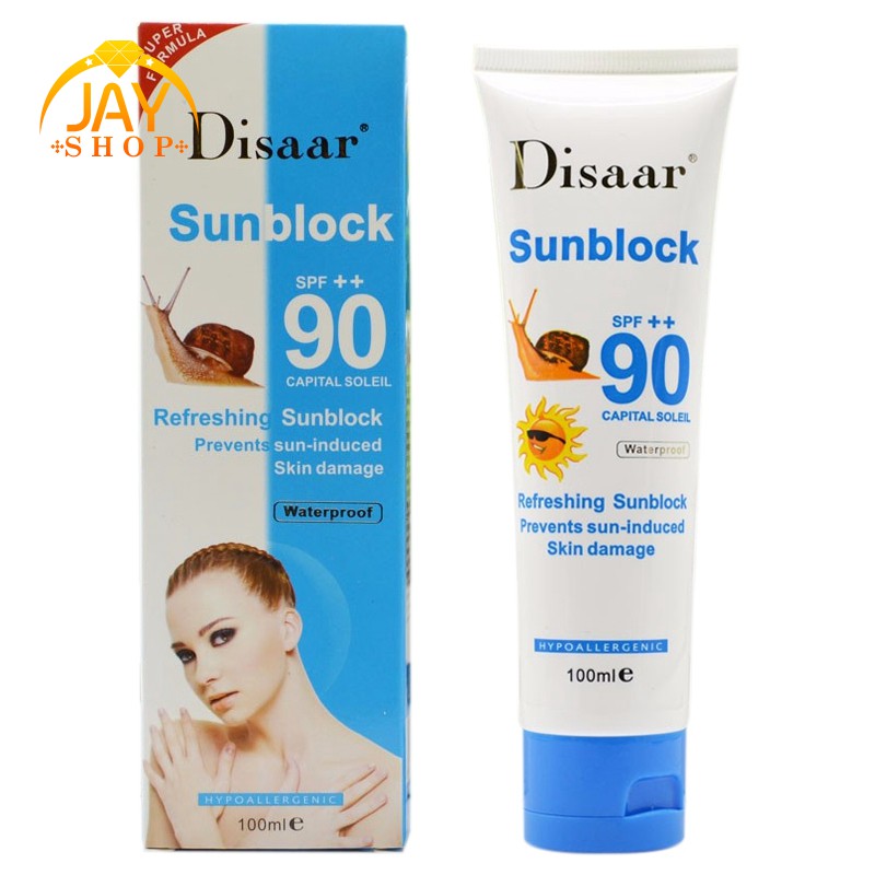 (Hàng Mới Về) Kem Chống Nắng Disaar Với Tinh Chất Ốc Sên Spf90Pa + + Giúp Dưỡng Ẩm Và Làm Trắng Da