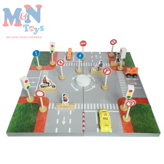 BỘ SA BÀN GIAO THÔNG kích thước 60cm x 60cm (Hàng VN)
