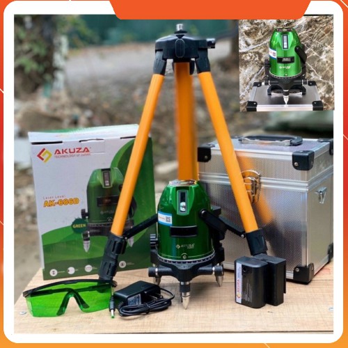 Máy cân mực  laser,Máy lazer cân bằng 5 tia xanh Akuza 686D sử dụng tia laze siêu sáng bắn cos chính xác C23