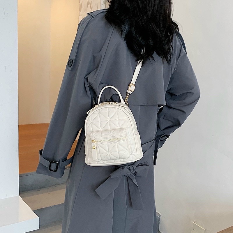 🍀 Balo Nữ Thời Trang,Balo Mini ô trám da mềm siêu hot giá rẻ
