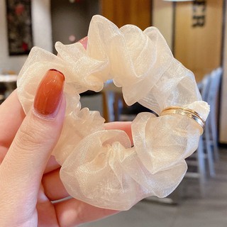 Cột tóc Scrunchies voan kiểu Hàn Quốc siêu xinh