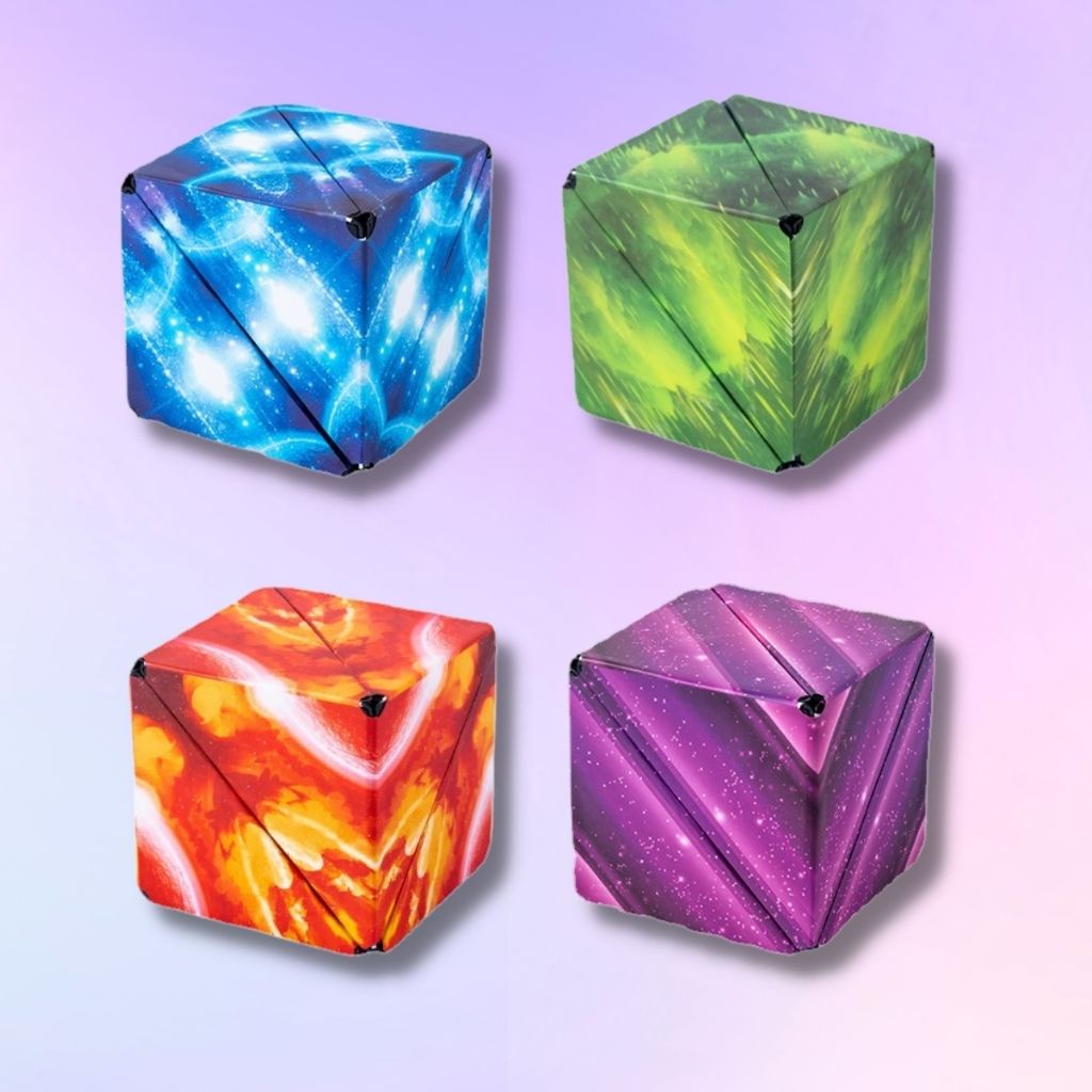 Đồ chơi rubik khối 3D galaxy, có hộp có hướng dẫn, kích thích sư kiên trì và sáng tạo của bé.