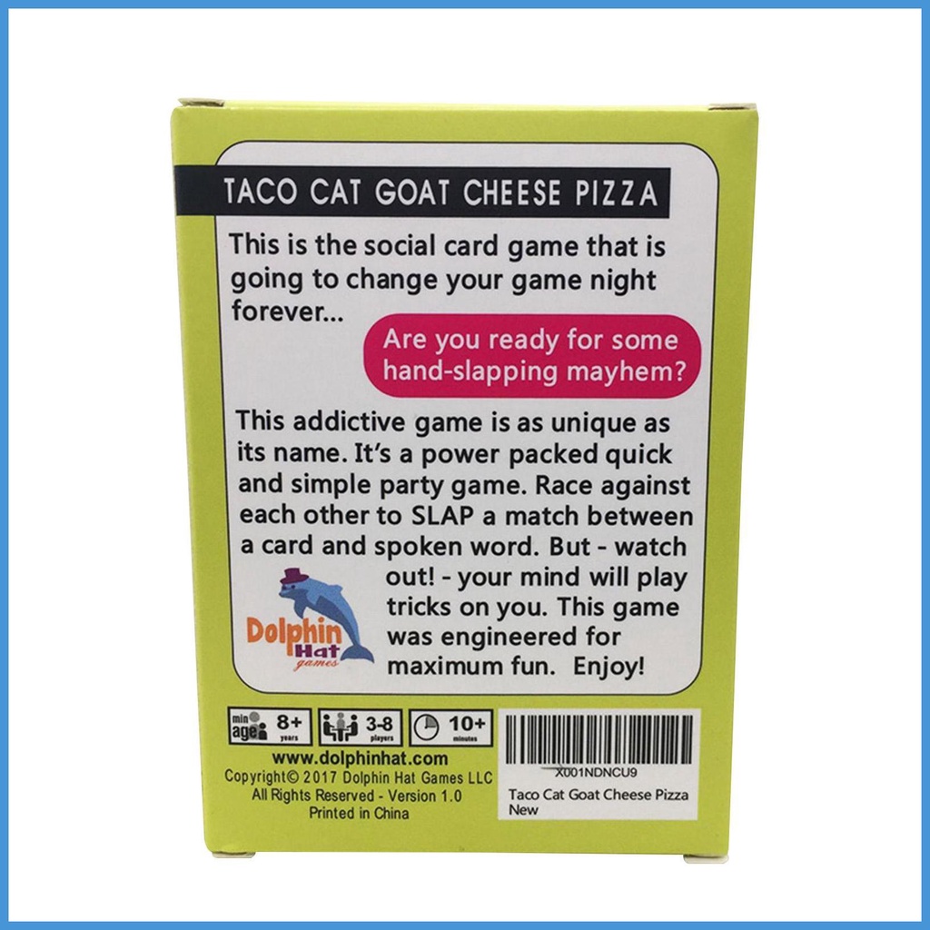 Bộ Thẻ Trò Chơi Taco Cat Goat Cheese Pizza Dành Cho Người Lớn Và Trẻ Em