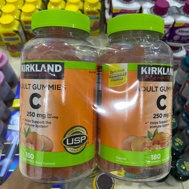 Kẹo ngậm Vitamin C 250mg Kirkland tăng sức đề kháng của Mỹ 180 viên