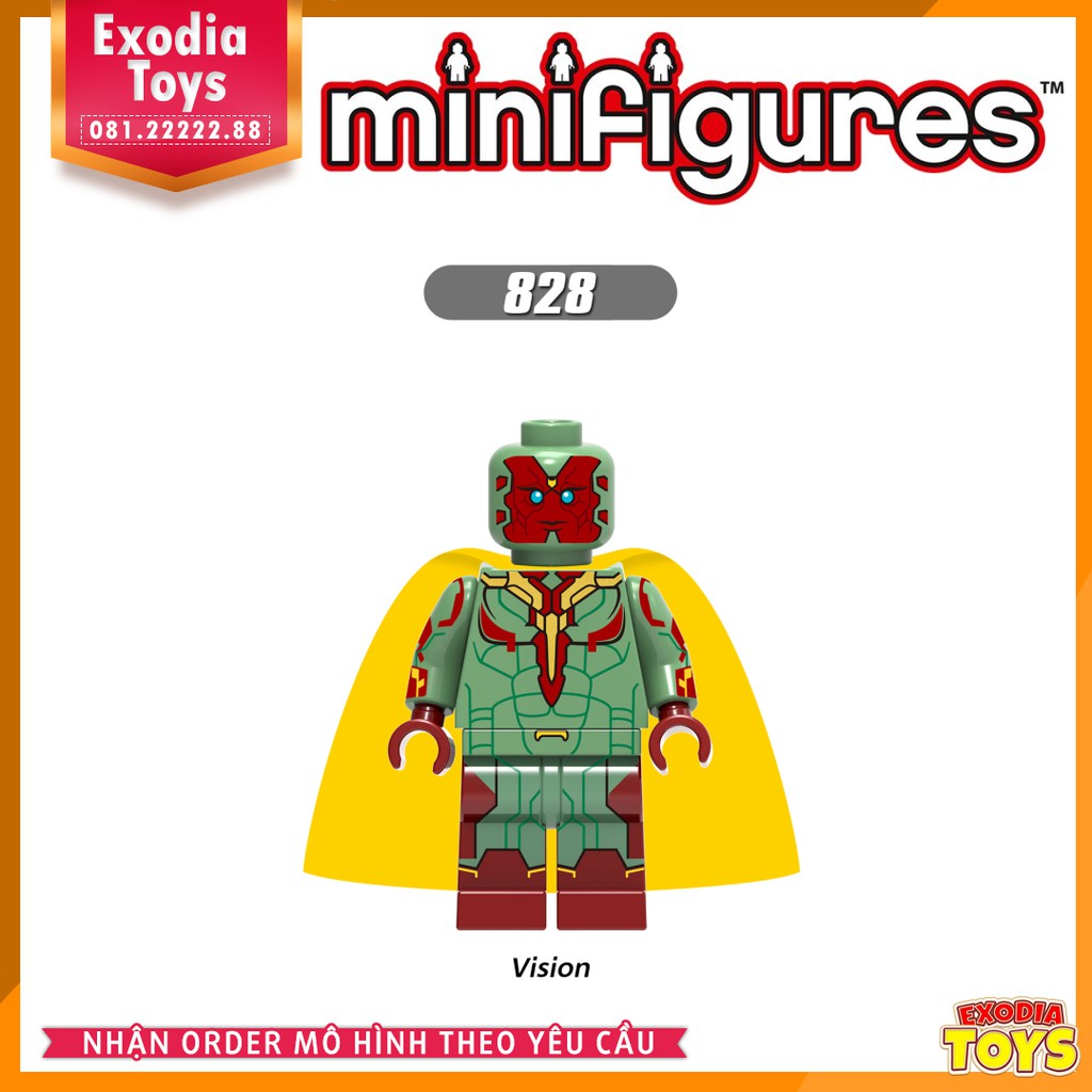 Xếp hình minifigure nhân vật siêu anh hùng Marvel Agenver Infinity War - Đồ Chơi Lắp Ghép Sáng Tạo - X0187