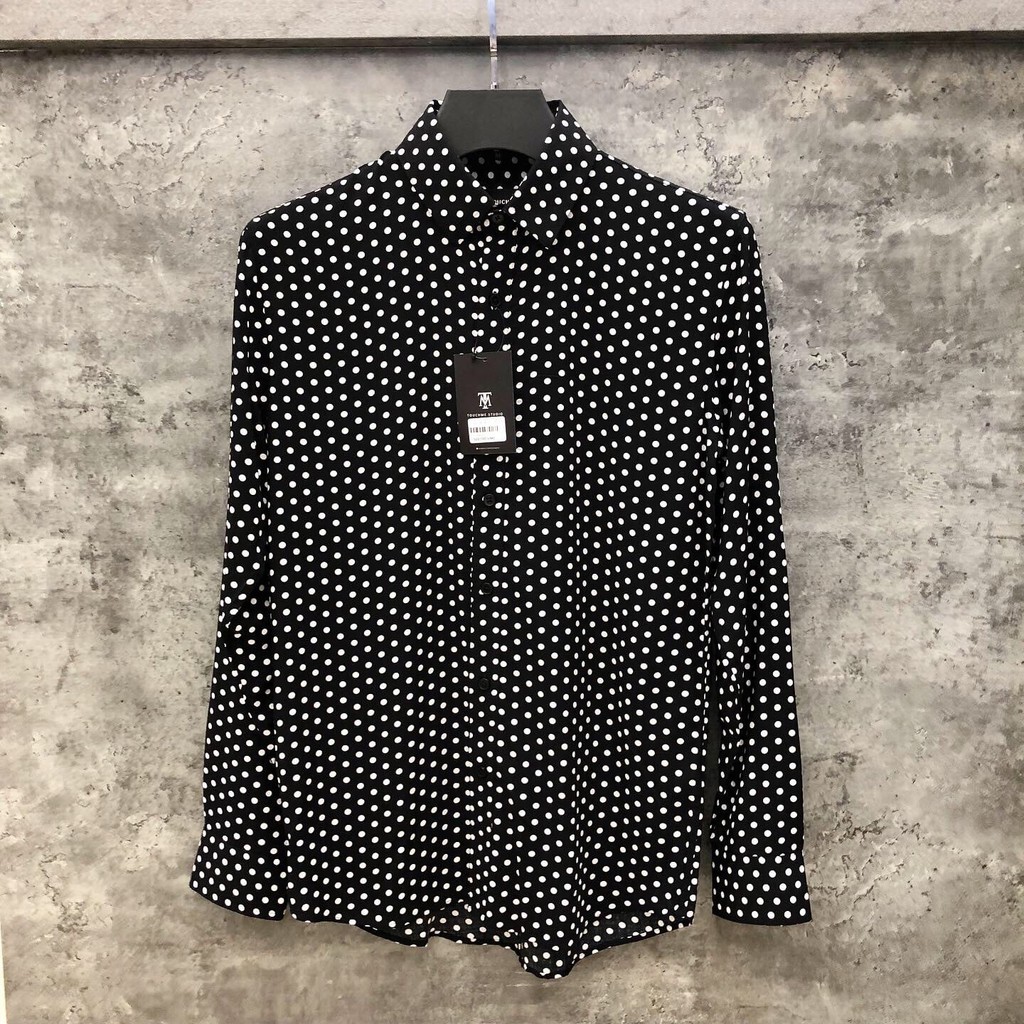 Áo sơ mi chấm bi [CAO CẤP] Polka Dots Shirt - Hàng Việt Nam Chất lượng cao + FREESHIP + SALE 20% !