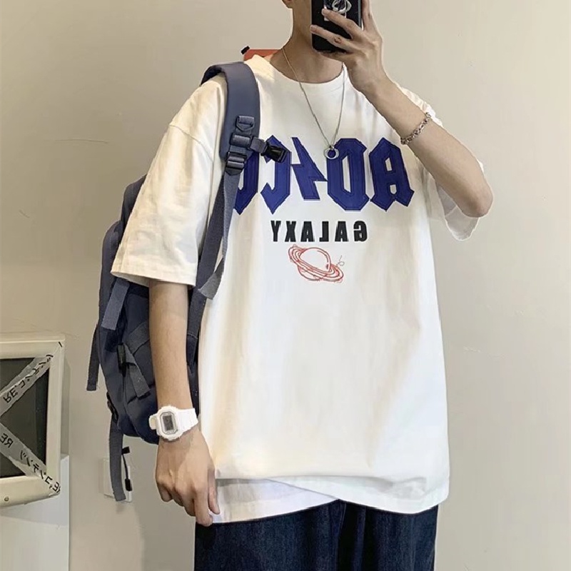 Áo Thun Tay Ngắn In Chữ M-8XL Thời Trang Cho Nam