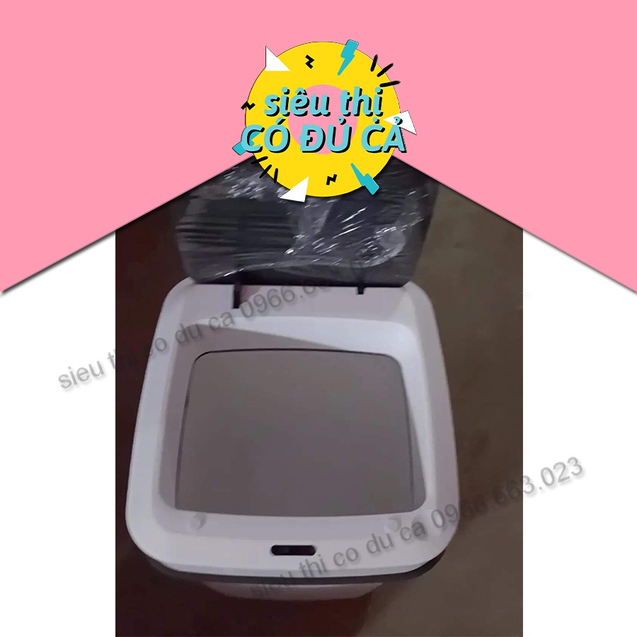 Thùng Rác Mini, Thùng Rác Thông Minh Cảm Ứng Tự Động Đóng Mở Nắp Cao Cấp Tiện Ích Sang Trọng