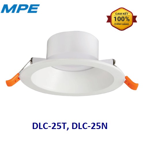 Đèn LED Downlight Âm Trần MPE DLC 6-25W, Ánh Sáng Trắng/Vàng, 3 Chế Độ Màu