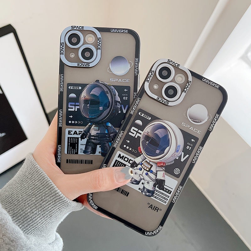 Ốp Điện Thoại TPU Mềm Hình Nasa Cho iPhone 13 12 11 Pro Max X XR XS Max 7 8 Plus SE 2 3