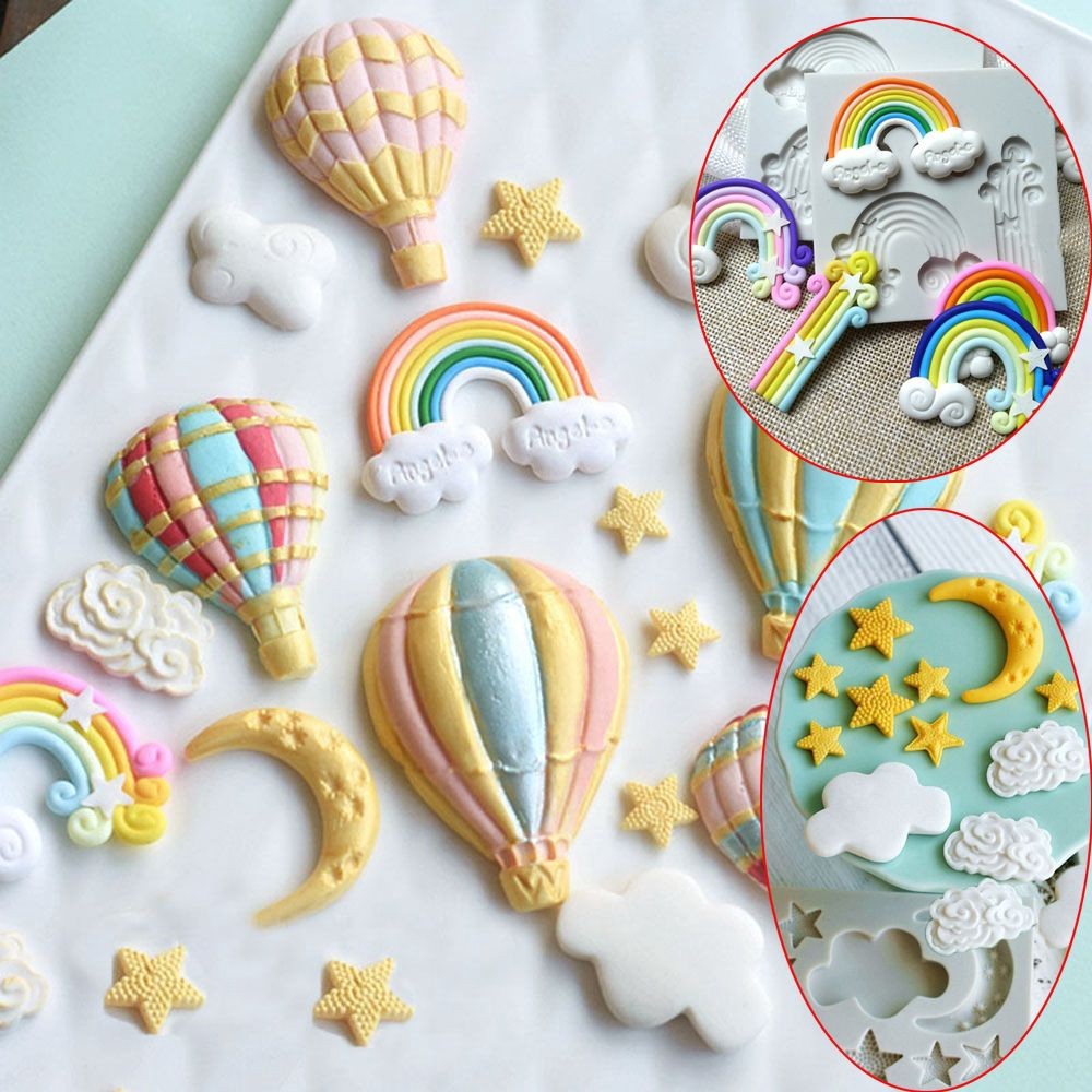 CONOPERY Khuôn làm bánh bằng silicon chất liệu thân thiện môi trường nhiều hình lựa chọn