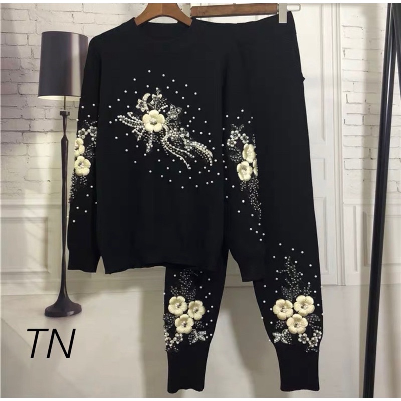 Set len ngọc hoa đính đá siêu hot