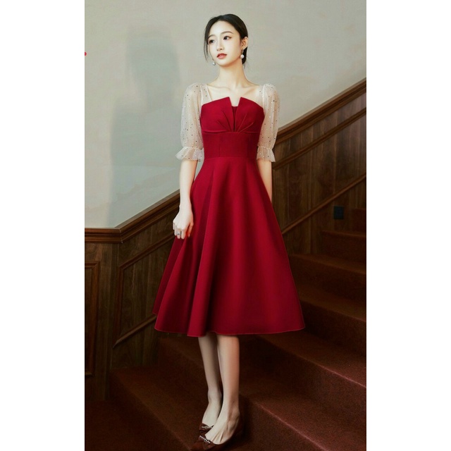 (HCM) Đầm xoè phối lưới sao xinh xắn thời trang Hàn Quốc Tôn Dáng Qúy Phái thanh lịch cho các nàng KOKO MI FASHION