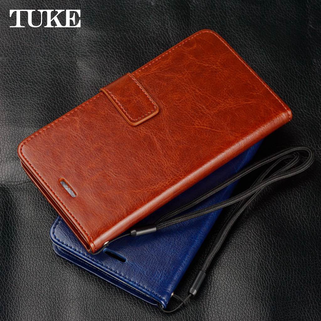 TUKE Mobile Phone Case For OPPO A8 A31 2020 A91 F15 Find X2 Reno 3 Pro Crazy Horses Pattern Leather Back Cover Card Holder With Lanyard | BigBuy360 - bigbuy360.vn