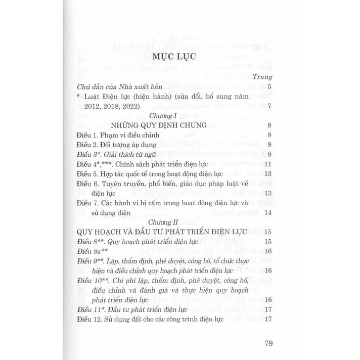 Sách - Luật Điện Lực (Hiện Hành) (Sửa Đổi, Bổ Sung Năm 2012, 2018, 2022)