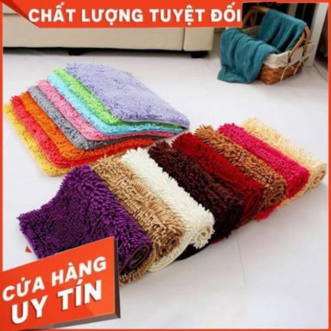 Thảm Chùi Chân San Hô Đinh Chống Trơn Trượt Kích Thước 40cm x 60cm (Màu Ngẫu Nhiên) [Xả Kho] Siêu Thấm Nước,