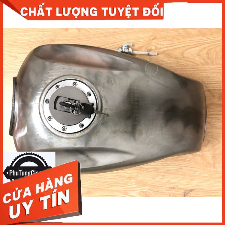 Bình Xăng độ gò lớn, đầy đủ khóa nắp bình