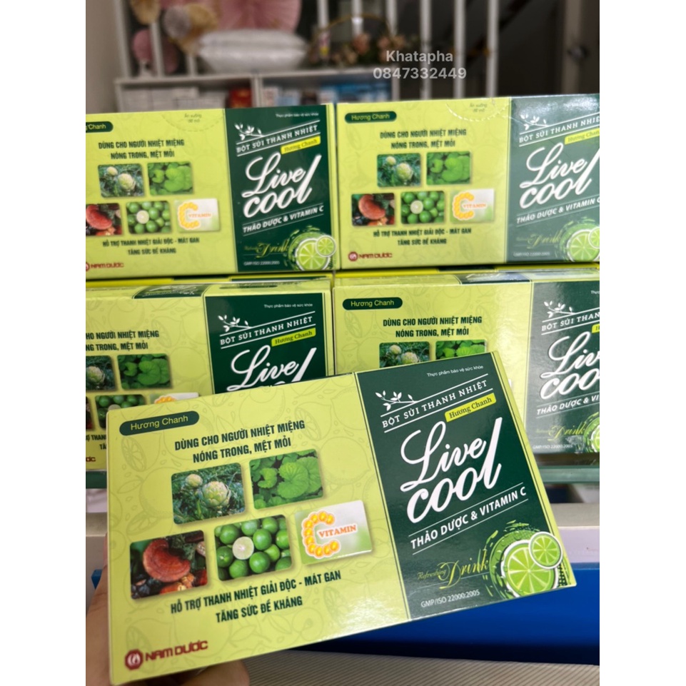 Bột sủi thanh nhiệt Livecool Nam Dược