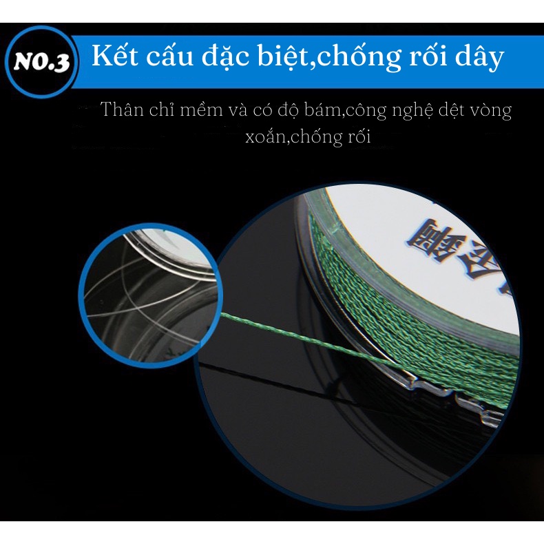 Dù Câu Cá Dyneema Chất Liệu PE Cao Cấp , Chống Thấm Nước Tải Cá Siêu Khỏe