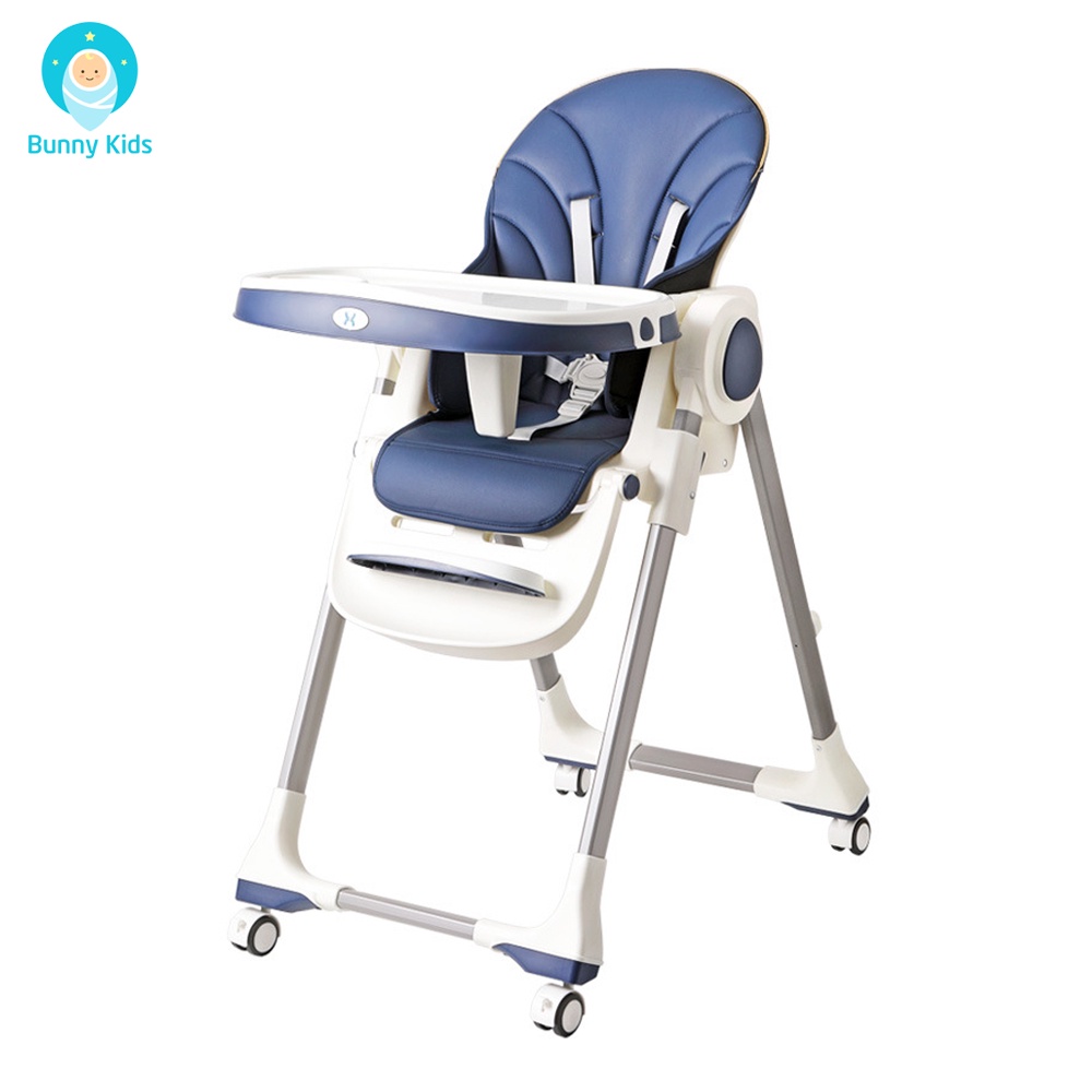 Ghế Ăn Dặm Cao Cấp Bellybaby Cho Bé Phiên Bản Nâng Cấp 2022, Gấp Gọn,Ngả Lưng 160 Độ, Bàn Ăn Rộng, Có Bánh Xe