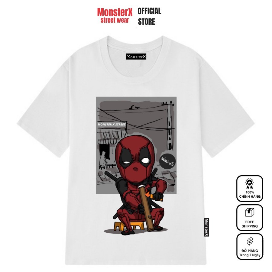 Áo thun unisex MONSTER X STREET D.P phông tay lỡ nam nữ form rộng Local Brand