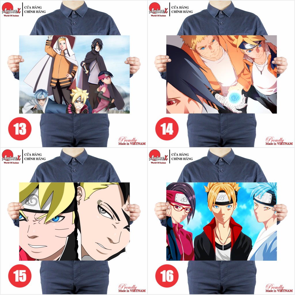 Tấm Poster Áp Phích A3 Anime Boruto - Naruto Next Generations - Poster Decal Trang Trí Nhà Cửa By AnimeX