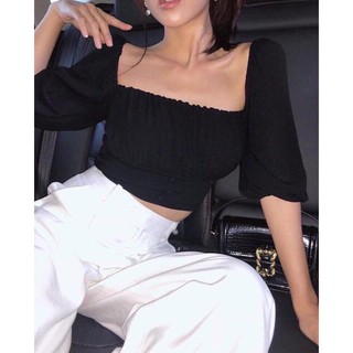 ÁO CROPTOP CỔ VUÔNG