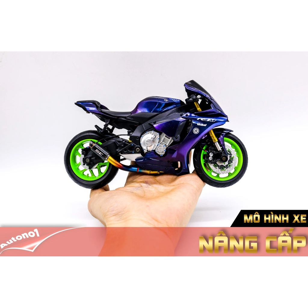 MÔ HÌNH XE YAMAHA YZF R1M GALAXY ĐỘ PÔ AR AUTONO1 D137