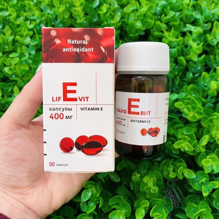 Vitamin e đỏ Nga  Viên uống đẹp da  hàm lượng 400mg chính hãng