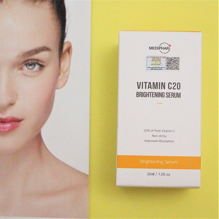 [NHẬP KHẨU-TEM PHỤ] Serum Vitamin C20 Mediphar Mờ Thâm Sáng Da Chống Lão Hóa - 30ml