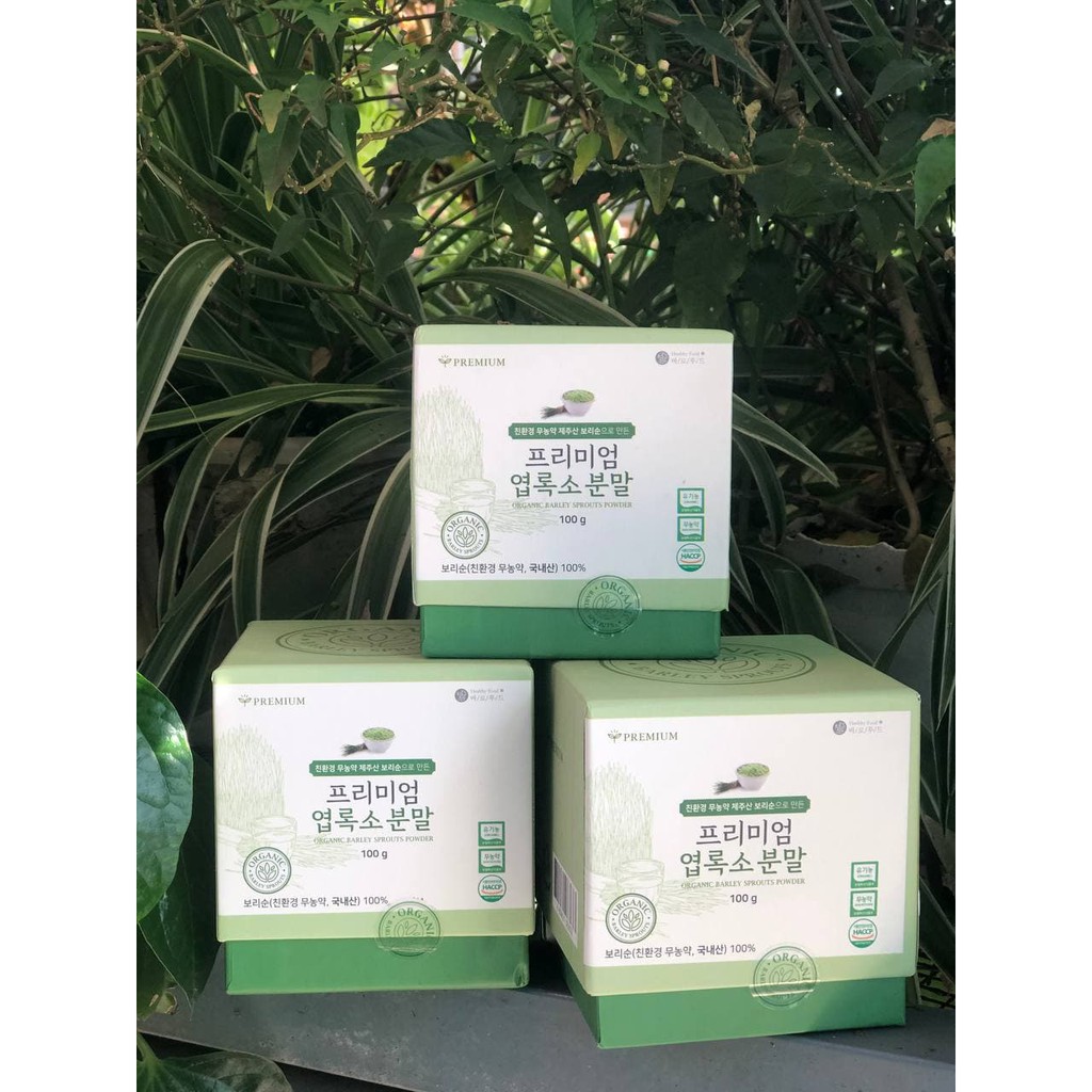 BỘT DIỆP LỤC HÀN QUỐC ORGANIC BARLEY SPROUTS POWDER 100gr