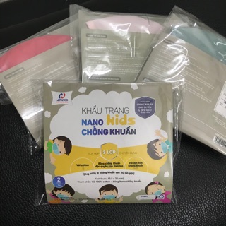 KHẨU TRANG NANO CHỐNG KHUẨN HANVICO TRẺ EM