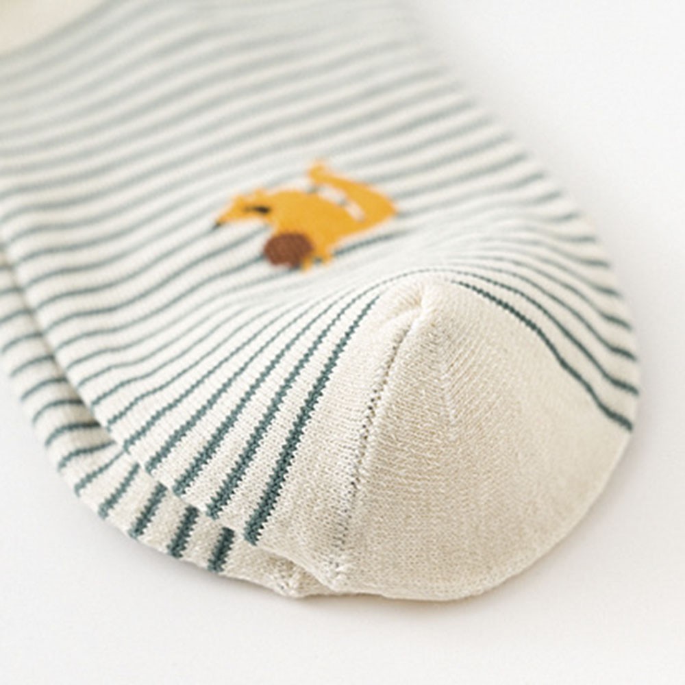 Set 5 đôi tất cotton hoạ tiết trái cây dễ thương thời trang cho nữ