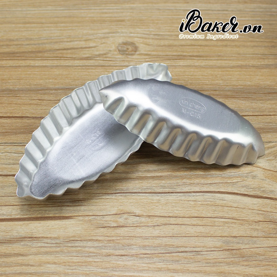 [1 cái] Khuôn tart nhôm bánh bò, bánh thuyền, bánh trứng