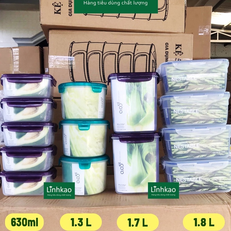 Hộp Nhựa Lock&Lock SuperLock 0.05g 630ML &1.7L