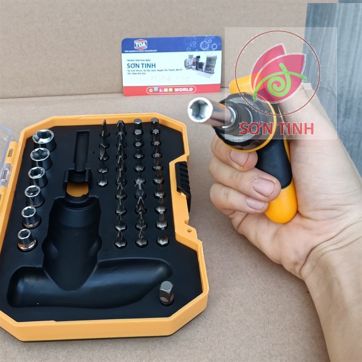 Bộ mũi vít đầu tuýp Tolsen 20036 có 41 chi tiết