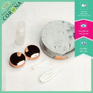 Khay gương đựng lens vân đá cao cấp