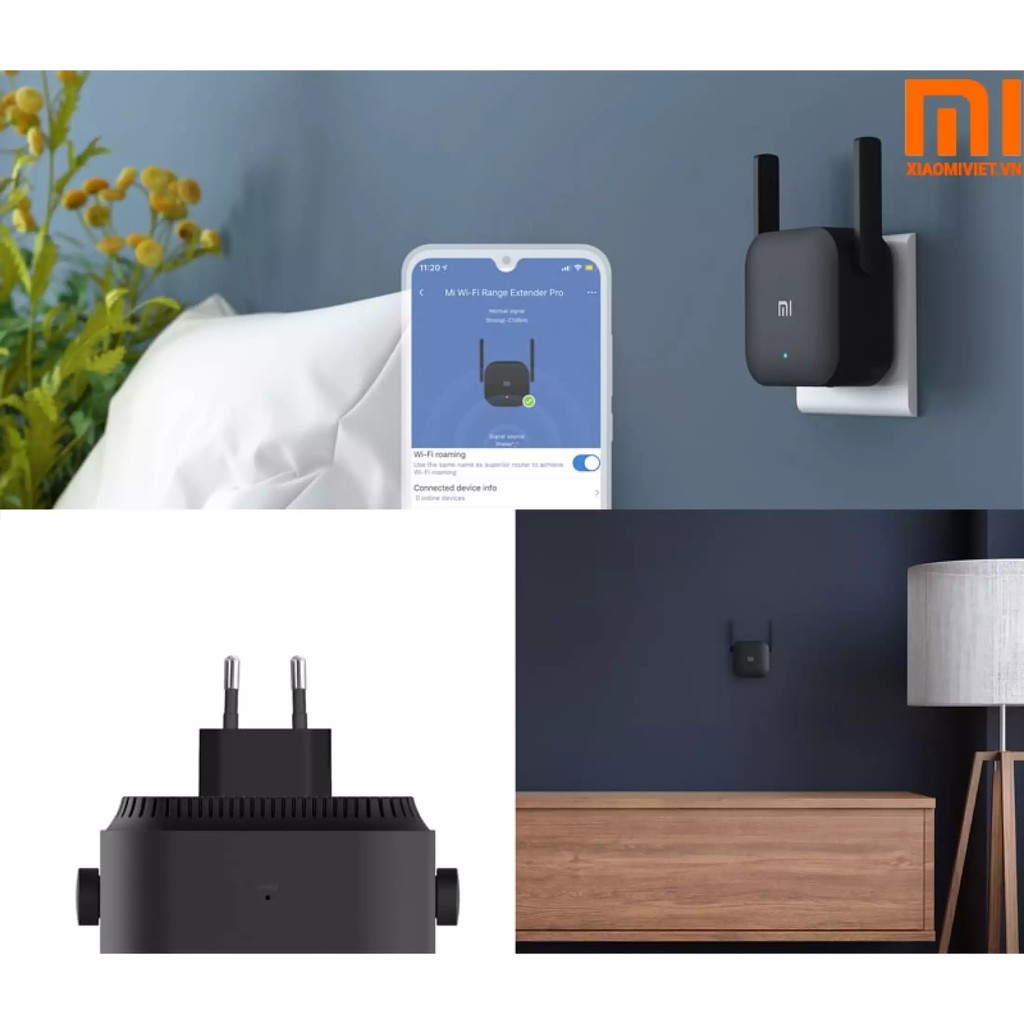 Kích sóng wifi Xiaomi Pro Mi Wifi Repeater Pro phiên bản mới 300 Mbps , thiết bị mở rộng sóng wifi Xiaomi | WebRaoVat - webraovat.net.vn