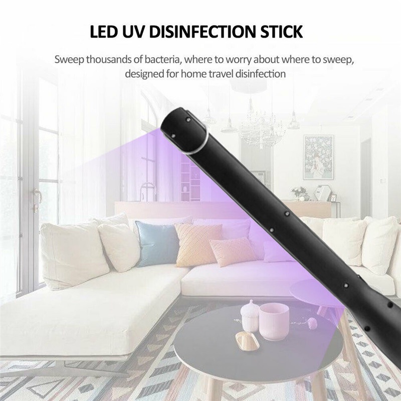 Đèn Led Khử Trùng Bằng Tia Uv Cầm Tay Di Động Có Thể Sạc Lại Bằng Cổng Usb