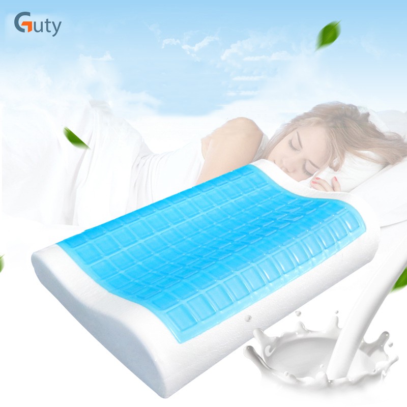 Gối gel mát Silica giúp cố định cột sống, chống ngáy, chống thoái hóa đốt sống cổ làm bằng cao su non thiên nhiên