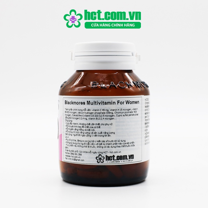 Vitamin Tổng Hợp Cho Nữ Blackmores MultiVitamin For Women Lọ 50 Viên, Swisse Lọ 60 Viên